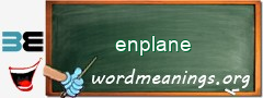 WordMeaning blackboard for enplane